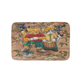 ジャガイモの収穫猫 バスマット