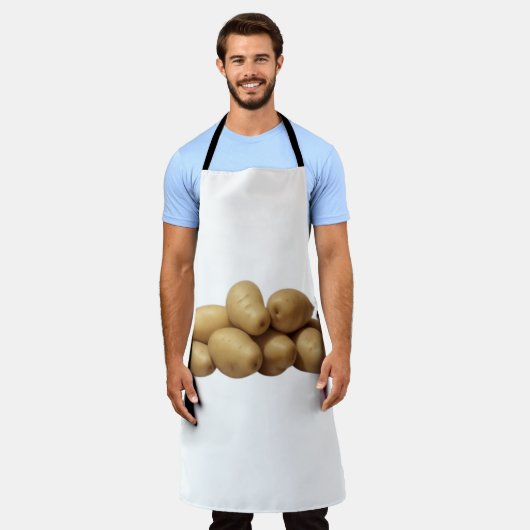 ジャガイモの山 エプロン (着用した状態)