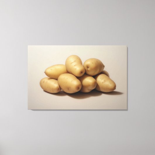 ジャガイモの山 キャンバスプリント (正面)