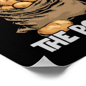 ジャガイモの根のおもしろい野菜ジャガイモを尊重する ポスター (角)