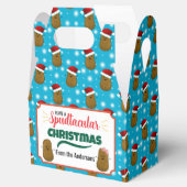 ジャガイモの鼓状クリスマパーソナライズされたス フェイバーボックス (オープン)