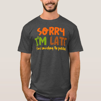 ジャガイモを粉砕する Tシャツ