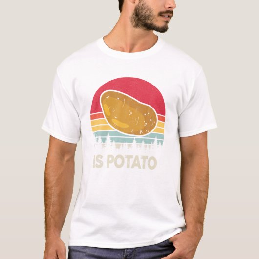 ジャガイモ好きのための面白いじゃがいもTシャツ Tシャツ (正面)