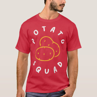 ジャガイモ愛好家のためのポテトスクワッドベジタリアンチームSimp Tシャツ