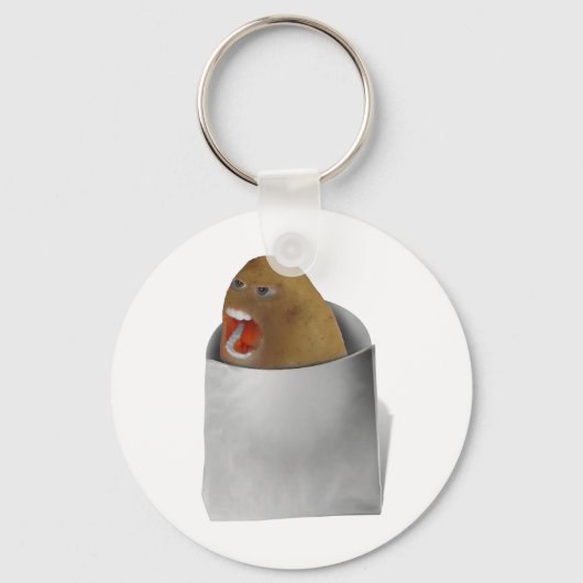 ジャガイモ遊と一緒に – スクリーマー キーホルダー (正面)