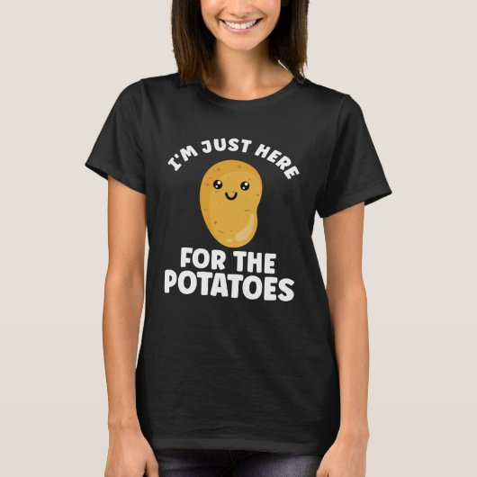 ジャガイモ野菜ベジタリアンポテト食品3 Tシャツ (正面)