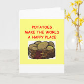 ジャガイモ カード (黄色い花)