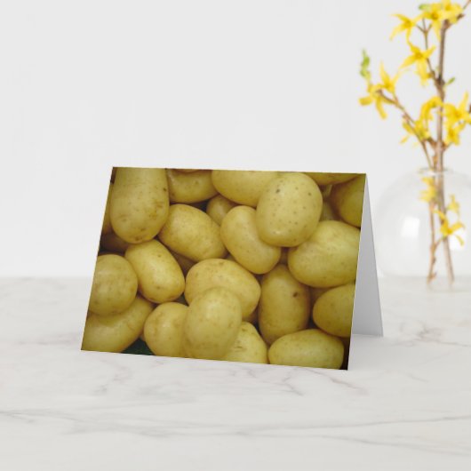 ジャガイモ カード (黄色い花)