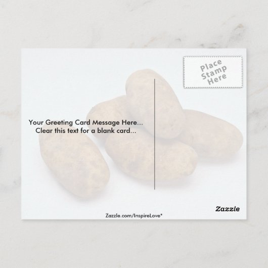 ジャガイモ ポストカード (裏面)