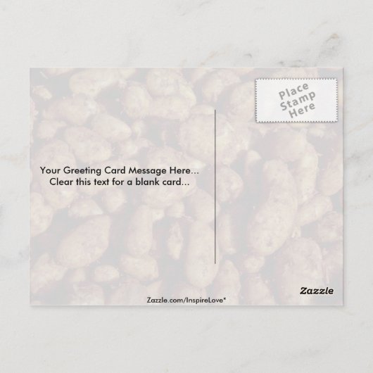 ジャガイモ ポストカード (裏面)