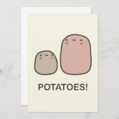 ジャガイモ! 招待状 (正面/裏面)