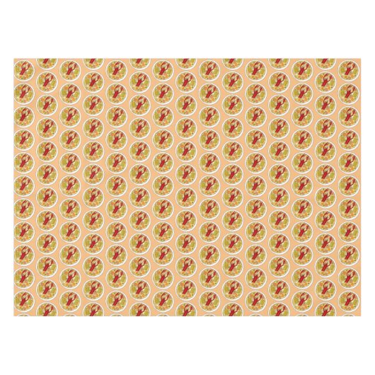 ジャガクライアフィッシュシーフードスープジャマイカジャマイカフード テーブルクロス (正面(横))