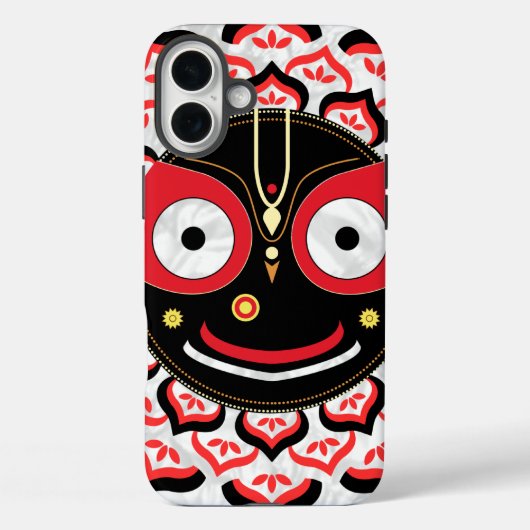 ジャガンナートの顔チャクラ ヒンズー教の神 Case-Mate iPhoneケース (裏面)
