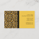 ジャガーのすばらしい名刺 名刺 (裏面)