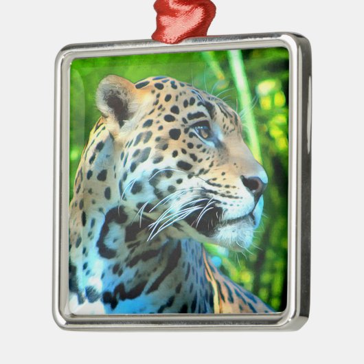 ジャガーのクリスマスオーナメント – ワイルドライフシリーズ メタルオーナメント (左)