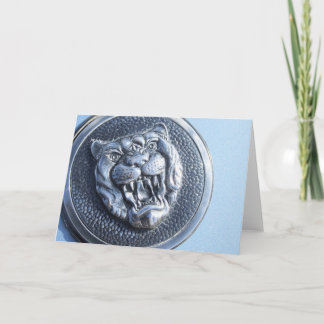 ジャガーのバッジの挨拶状 カード