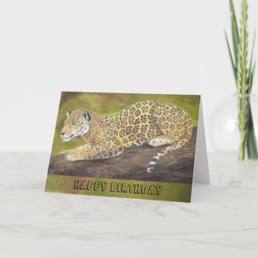 ジャガーのバースデー・カード カード (正面)