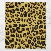 ジャガーのファーパターン ワインラベル (シングルラベル)