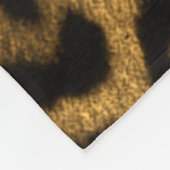 ジャガーのプリント フリースブランケット (角)