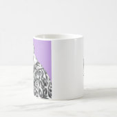 ジャガーの毛皮のコートを着た豚（すみれ） コーヒーマグカップ (中央)