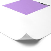 ジャガーの毛皮のコートを着た豚（すみれ） ポスター (角)