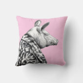 ジャガーの毛皮のコートを着た豚(梅) クッション (裏面)