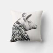 ジャガーの毛皮のコートを着た豚（雪） クッション (裏面)