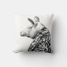 ジャガーの毛皮のコートを着た豚（雪）