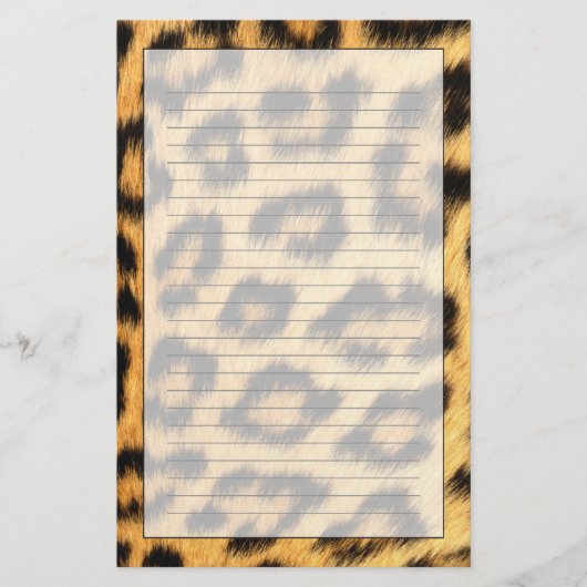 ジャガーの毛皮2 便箋 (正面)