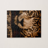 ジャガーの水のストーカー目 ジグソーパズル (横)