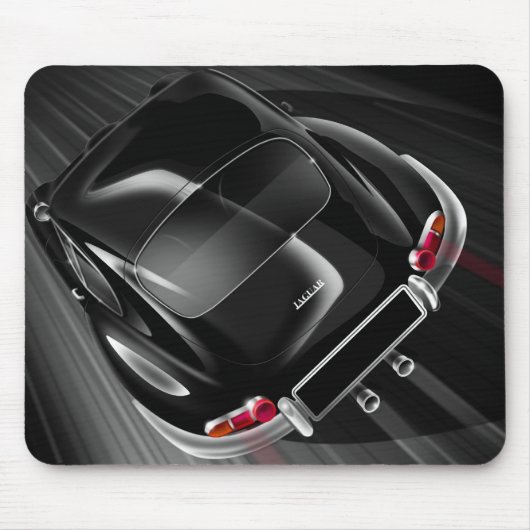ジャガーのEタイプのマウスのマット マウスパッド (正面)