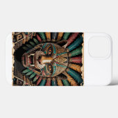 ジャガーアステカウォリアマスク | 古代メキシコ美術 Case-Mate iPhoneケース (裏面 (横))
