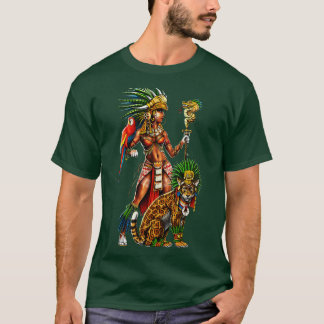 ジャガーアステカウォリアー・ウーマン Tシャツ