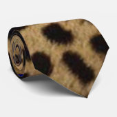 ジャガーアニマルプリントシェブロンティ ネクタイ (ロール)