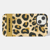 ジャガーアニマルプリント iPhoneケース (裏面横)