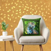 ジャガーインオブザツリーズ装飾用クッション