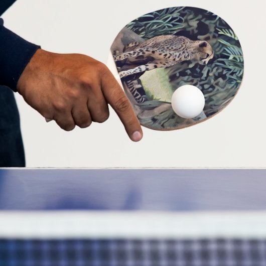 ジャガーインザフォレスト油絵を描、卓球ラケット 卓球ラケット (インサイチュ)