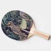 ジャガーインザフォレスト油絵を描、卓球ラケット 卓球ラケット (横)