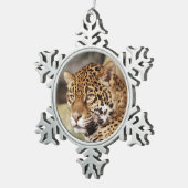 ジャガーオーナメント スノーフレークピューターオーナメント (右)