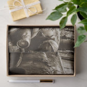 ジャガーオールドカーヴィンテージセピア20x30デコページ 薄葉紙 (ギフト)