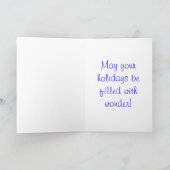 ジャガーキッテンスノーフレーククリスマスツリーワンダーランド シーズンカード (内部)