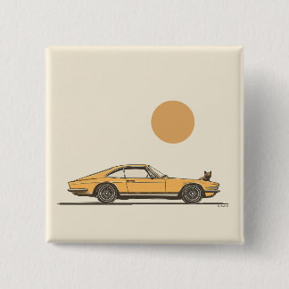 ジャガークラシック車 缶バッジ