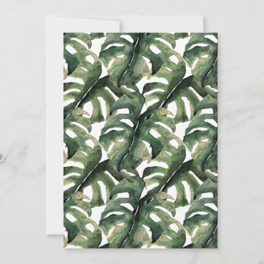 ジャガージャングルアニマルプリントワイルド30歳の誕生日 招待状 (裏面)