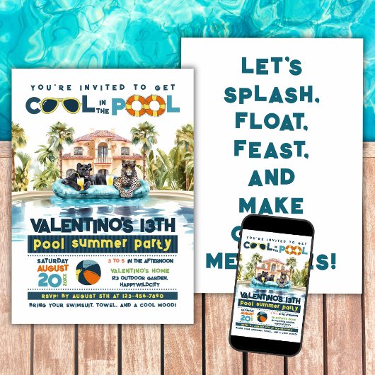 ジャガーズプールパーティー 招待状