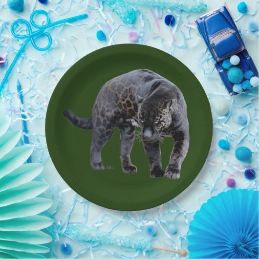 ジャガーディアブログリーン大紙プレート ペーパープレート (パーティー)