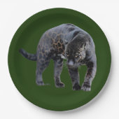 ジャガーディアブログリーン大紙プレート ペーパープレート (正面)