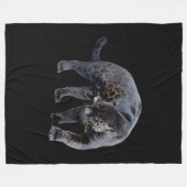 ジャガーディアブロブラックフリースブランケット フリースブランケット (正面(横))