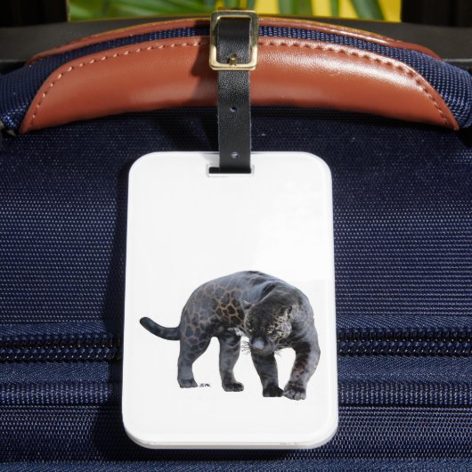 ジャガーディアブロ白ラゲッジタグ ラゲッジタグ (正面インサイチュ2)