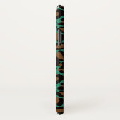 ジャガーパターンプリントグリーンブラウンパーソナライズされた名 Case-Mate iPhoneケース (裏面/右)