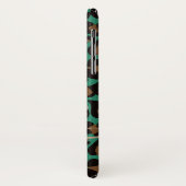 ジャガーパターンプリントグリーンブラウンパーソナライズされた名 Case-Mate iPhoneケース (裏面/左)